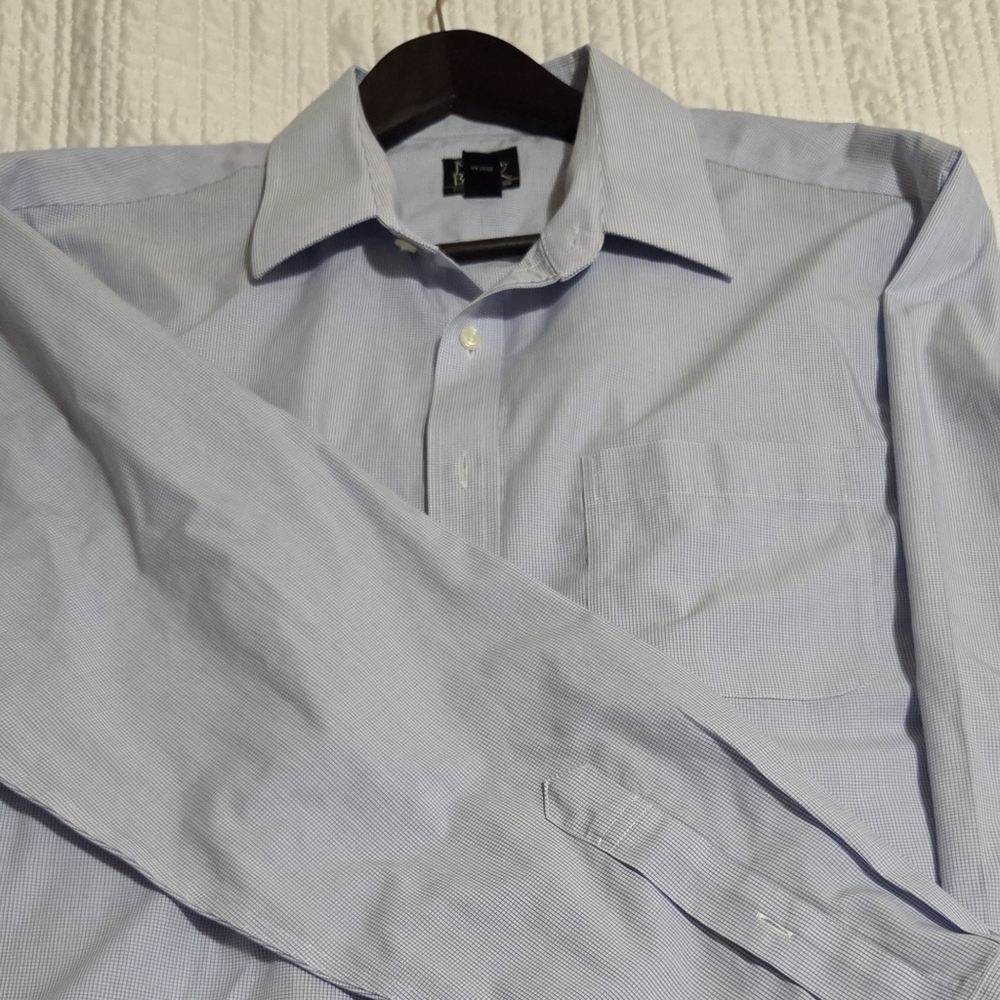 Jos. A. Bank Light Blue Pinstripe Dress Shirt